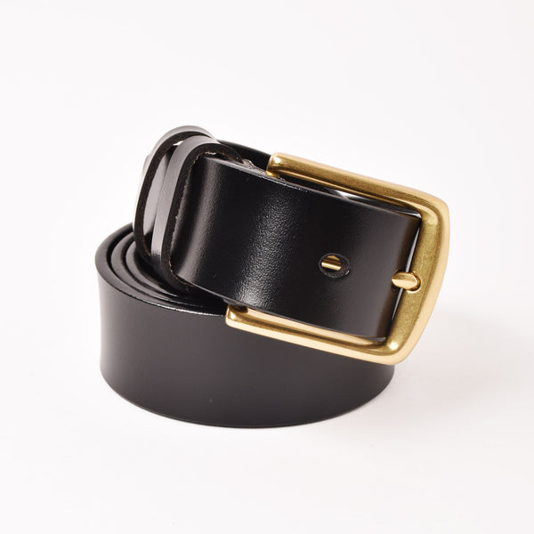 2色展開】ゴールドバックル レザーベルト – 古着屋Top of the Hillの