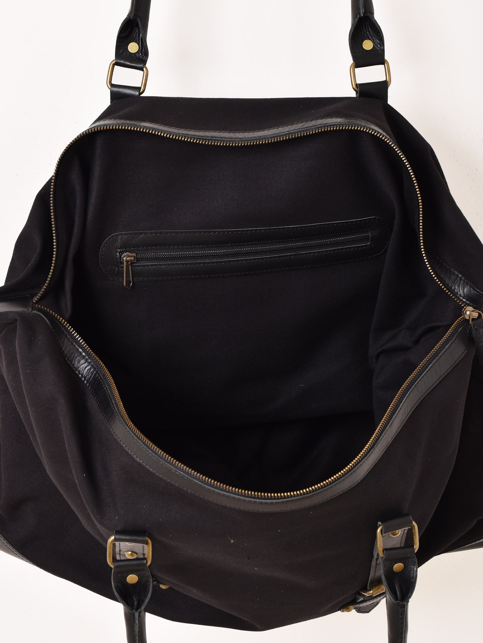 2色展開】キャンバス×レザー ボストンバッグ – 古着屋Top of the Hill