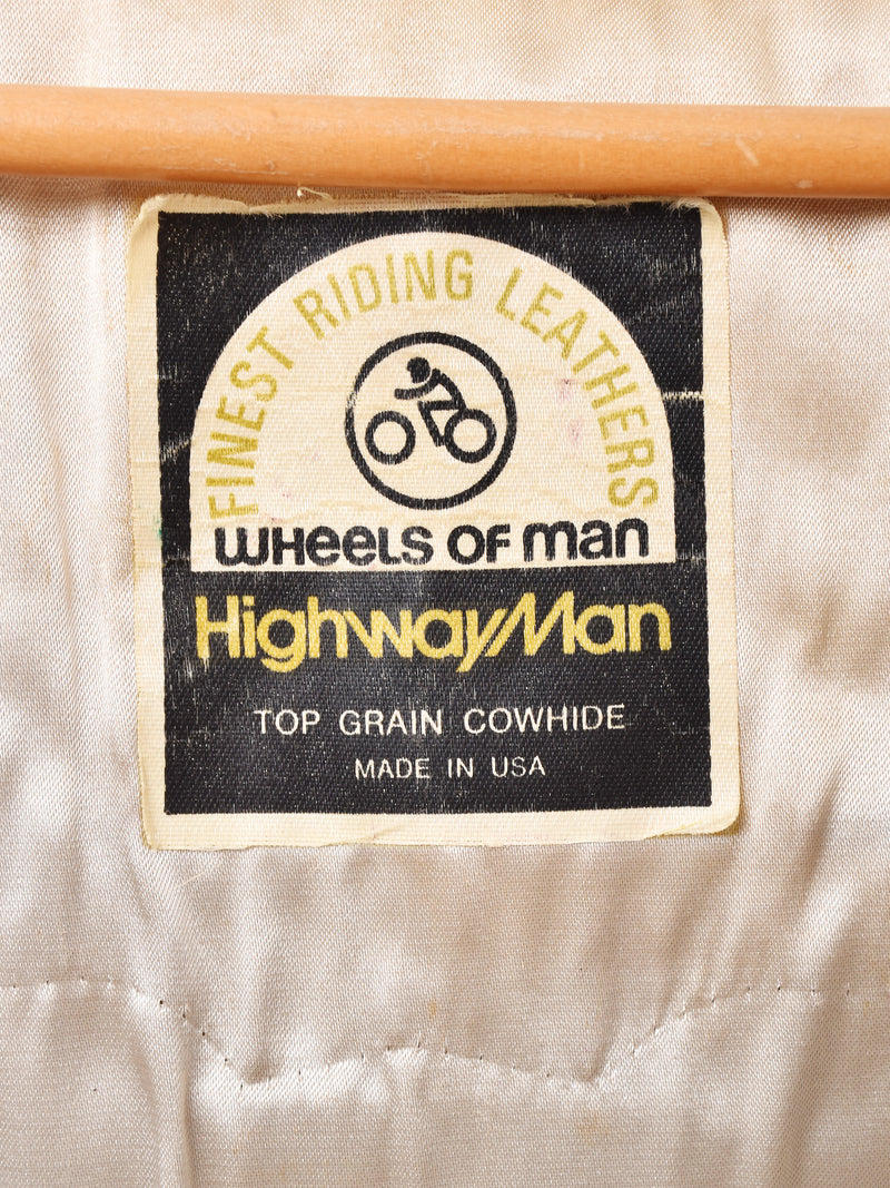 1972's Wheels of man "Highway Man" Single Motorcycle Jacket