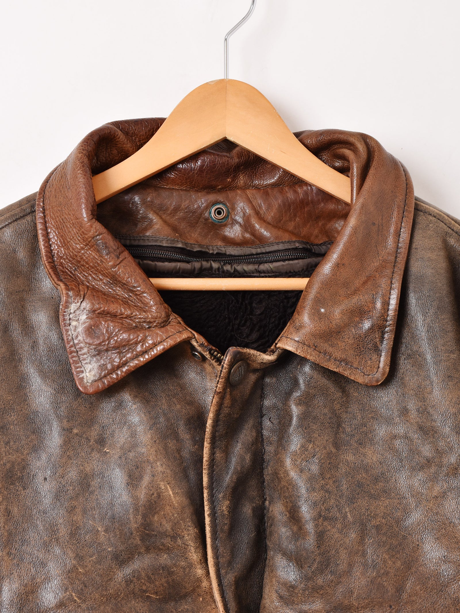 ボア レザーフライトジャケット – 古着屋Top of the Hillのネット通販