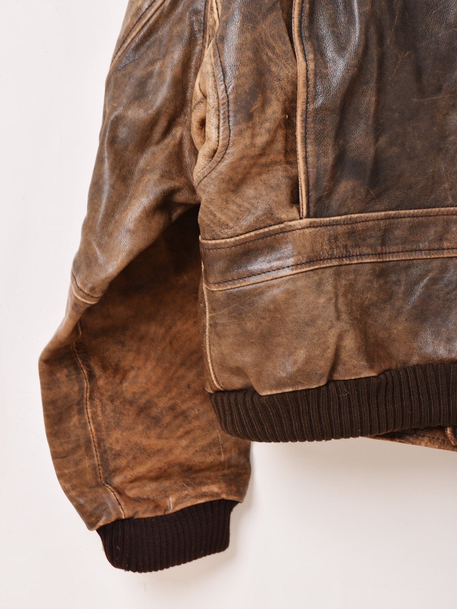 フライトジャケット　本革　イタリア製　ボア付き　くすみ色　ビンテージ　古着　L 古着 70s JC Penney G-1タイプ ボア ライナー 本革 レザー