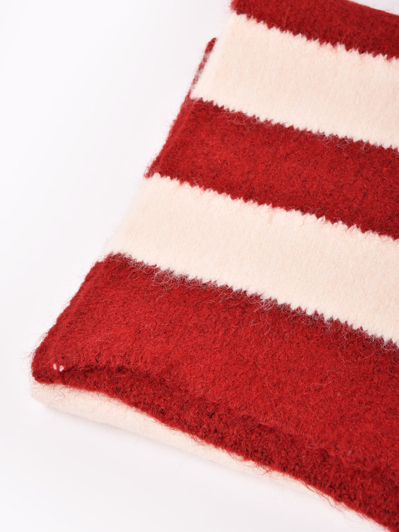 【3色展開】ボーダー柄 マフラー