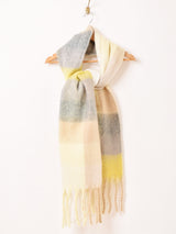 【6色展開】大判 カラフルチェック ストール