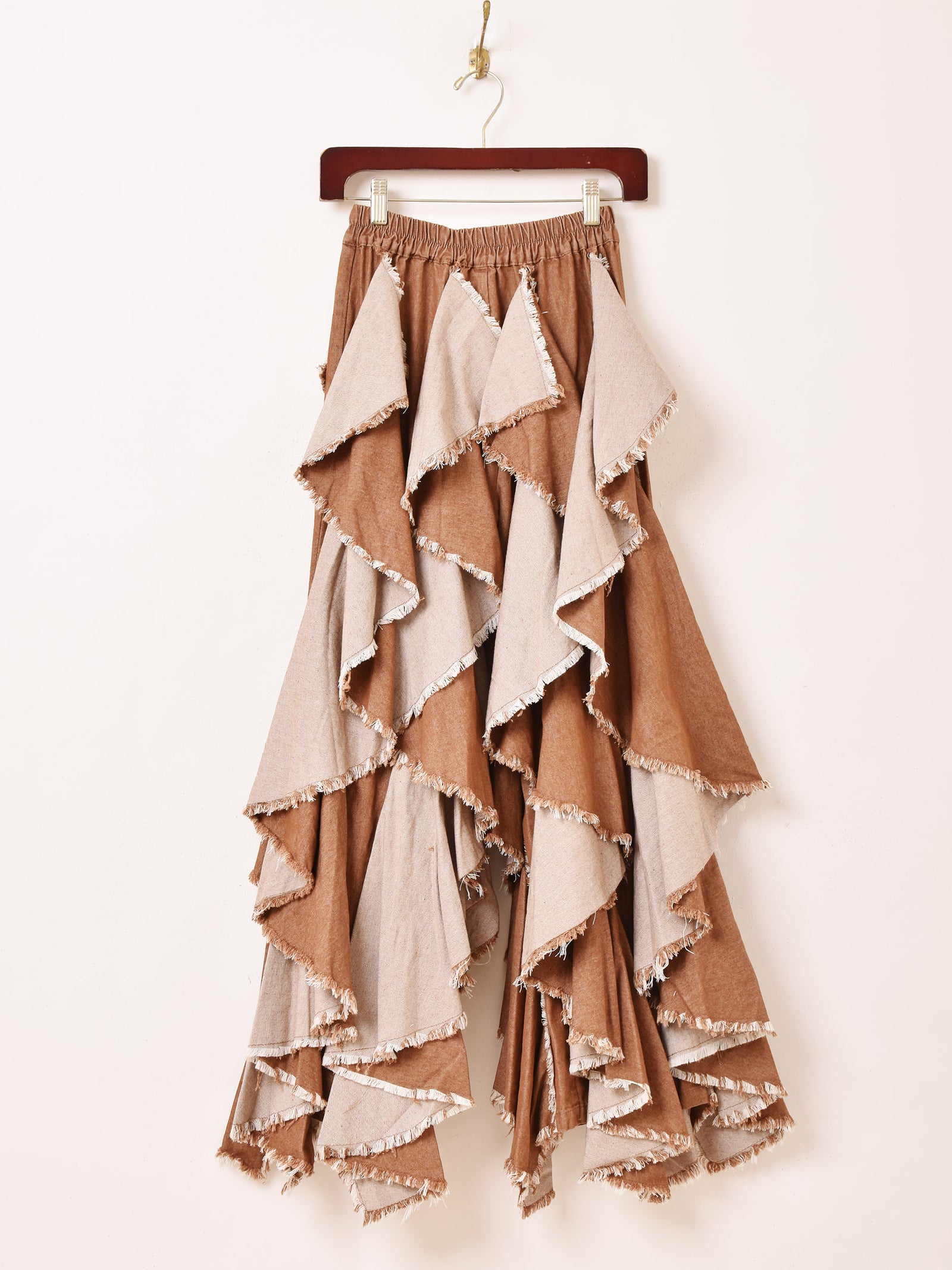 3色展開】 スパイラルフリル デニムパンツ – 古着屋Top of the Hillの