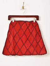 【3色展開】Emerald Motel パッチワーク スエード ミニスカート