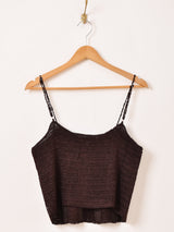 【3色展開】Emerald Motel パッチワーク スエード キャミソール