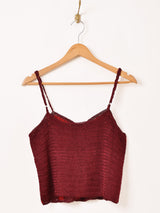 【3色展開】Emerald Motel パッチワーク スエード キャミソール