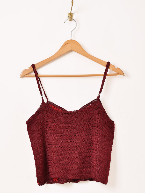 【3色展開】Emerald Motel パッチワーク スエード キャミソール