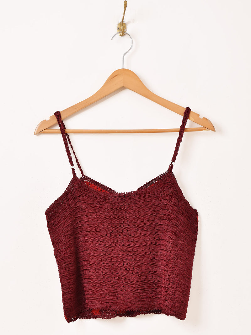 【3色展開】Emerald Motel パッチワーク スエード キャミソール