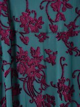 【2色展開】Meridian ベロア シアー フリル キャミソールワンピース