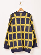 【2色展開】Meridian 格子柄 カーディガン