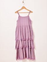 【2色展開】Emerald Motel ラメ ラッフル キャミソールワンピース