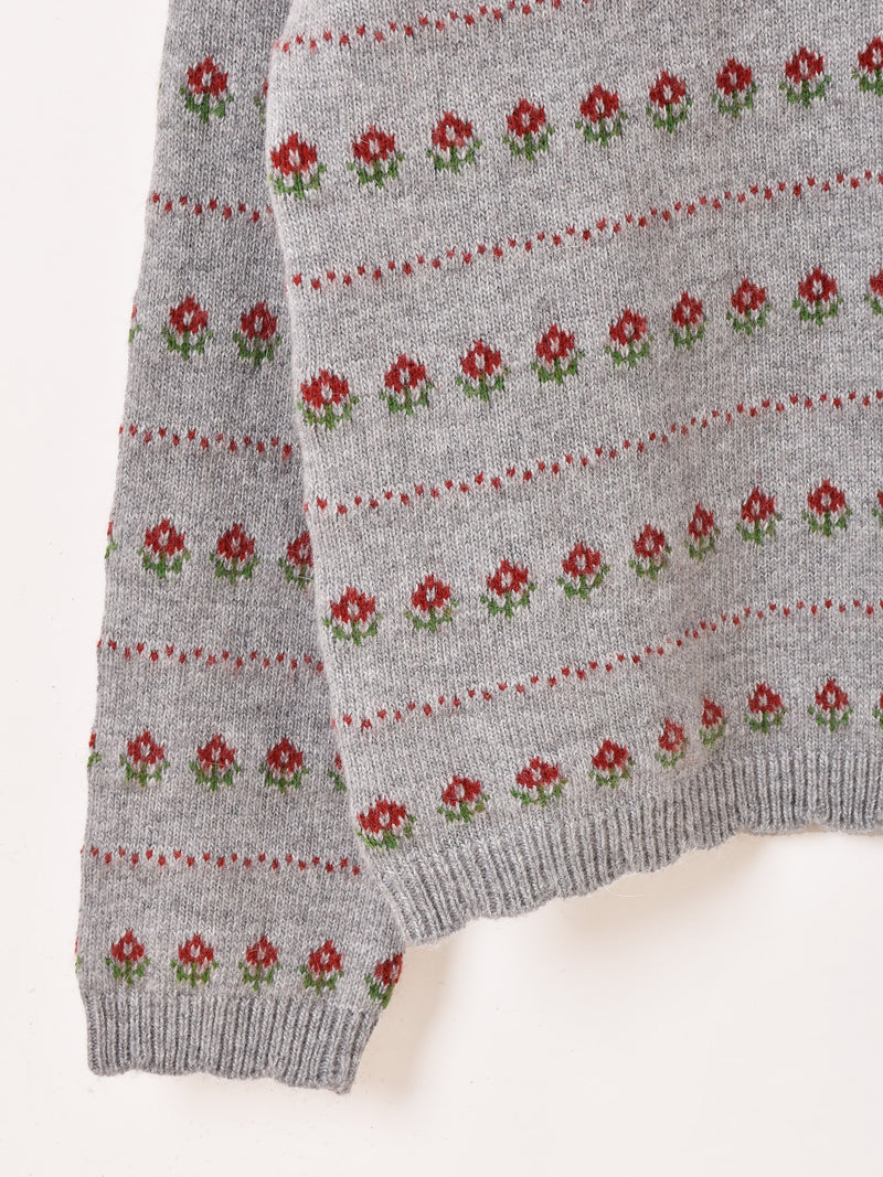 【2色展開】Meridian 花柄 カーディガン