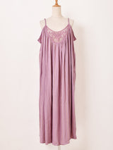 【2色展開】Emerald Motel ラメ レース キャミソールワンピース