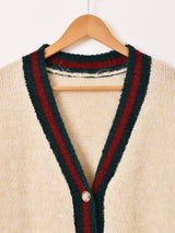 【2色展開】Elcamino ラインデザイン カーディガン