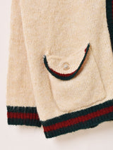 【2色展開】Elcamino ラインデザイン カーディガン