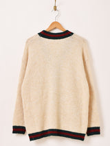 【2色展開】Elcamino ラインデザイン カーディガン