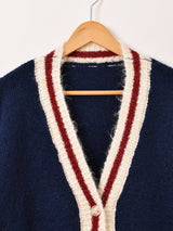 【2色展開】Elcamino ラインデザイン カーディガン