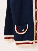 【2色展開】Elcamino ラインデザイン カーディガン