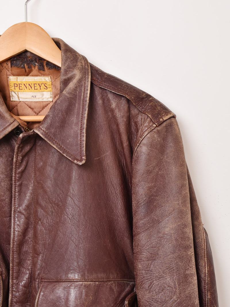 50's アメリカ製 "PENNEYS" A-2 Flight Jacket Type