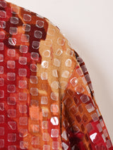 総柄 スパンコール ジャケット