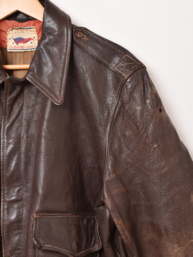 50's Albert Richard A-2 Flight Jacket Type