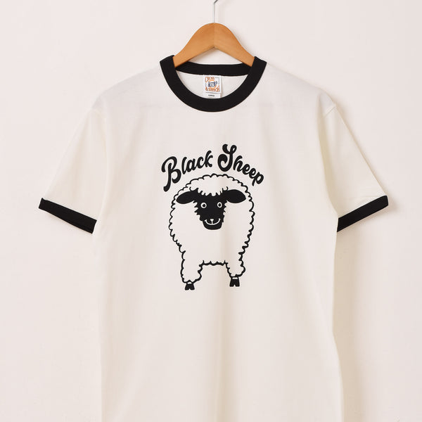 プリント リンガーTシャツ「Black Sheep」 – 古着屋Top of the Hillの