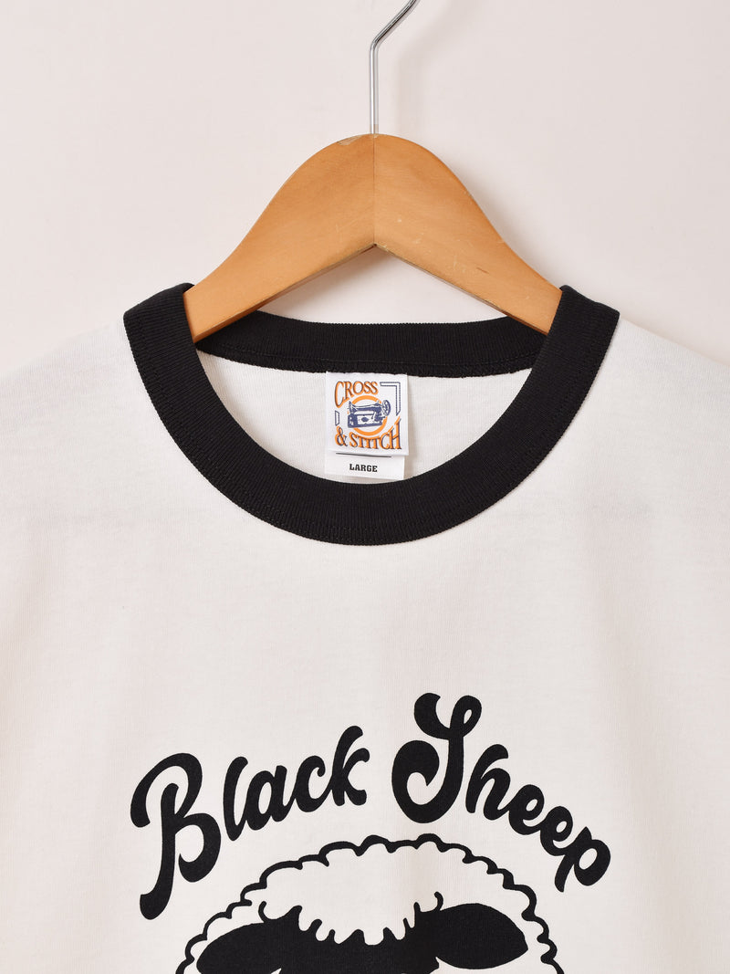 プリント リンガーTシャツ「Black Sheep」 – 古着屋Top of the Hillの