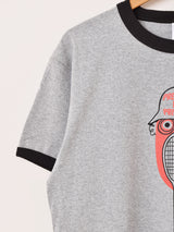 【2色展開】 プリント リンガーTシャツ「TENNIS」