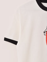 【2色展開】 プリント リンガーTシャツ「TENNIS」