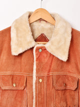 Suede Leather Boa Jacket