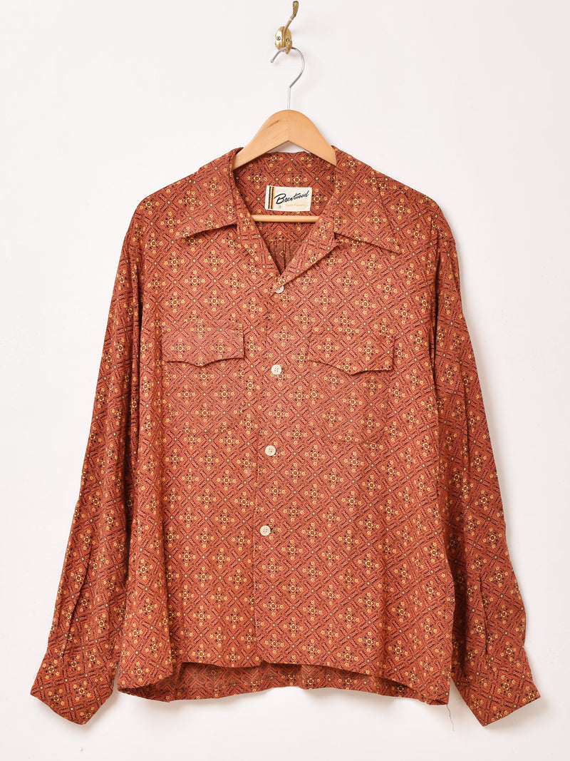 60's アメリカ製 "Brentwood" Rayon Shirt