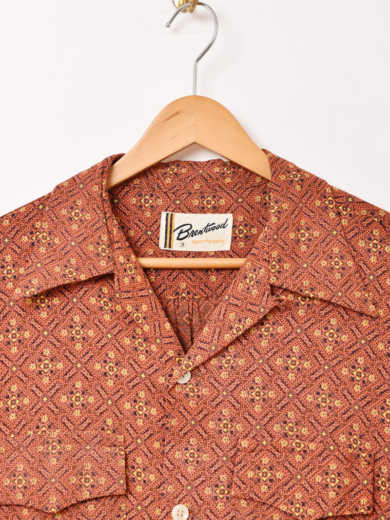 60's アメリカ製 "Brentwood" Rayon Shirt