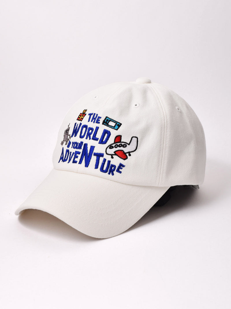 刺繍入り キャップ 「World Adventure」