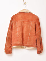 Suede Leather Boa Jacket