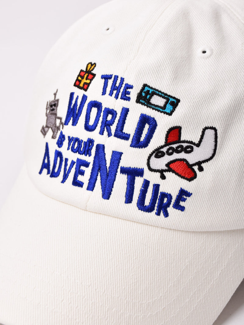 刺繍入り キャップ 「World Adventure」