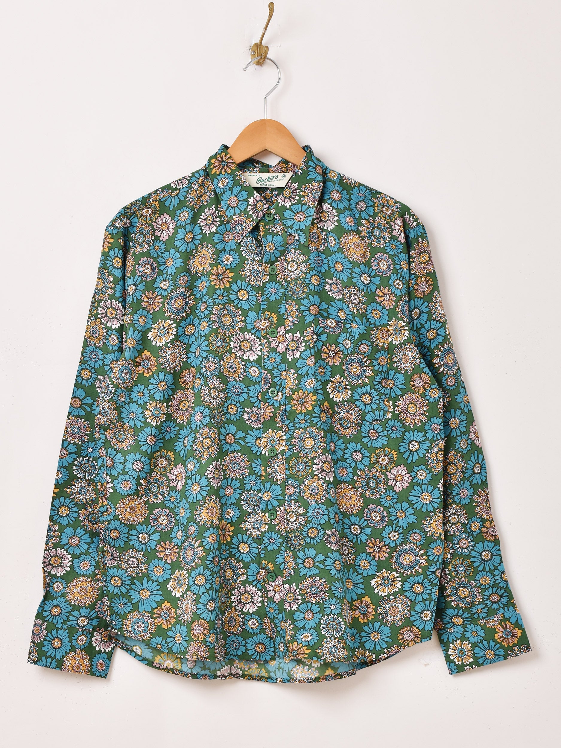 初期 00s archive bajra レーヨン リーフ柄 開襟 シャツ F 初期 00s archive bajra 芸術 ペイントアート 柄シャツ 開襟