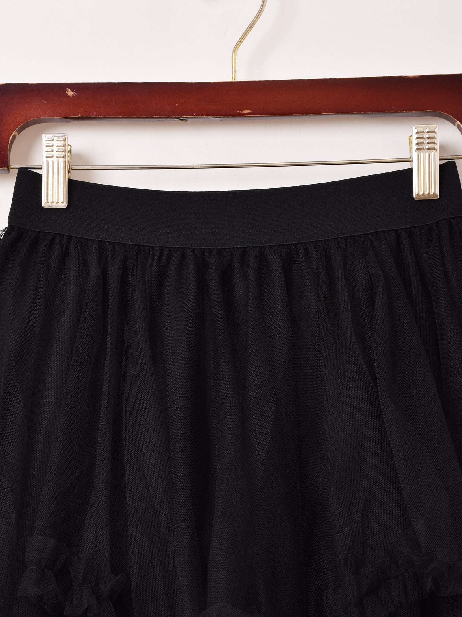 3色展開】Meridian ラッフル アシンメトリー チュールスカート – 古着