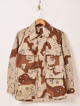 80's アメリカ軍 デザートカモ柄 チョコチップ BDUジャケット【DEAD STOCK】