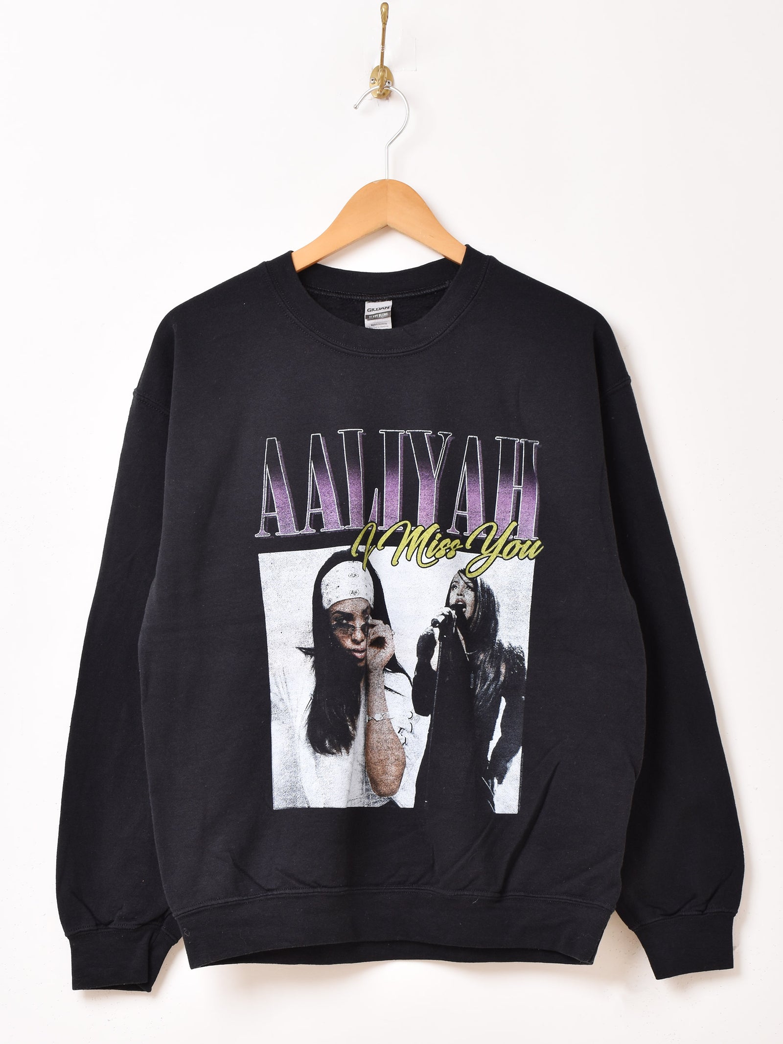 AALIYAH プリントスウェットシャツ – 古着屋Top of the Hillの