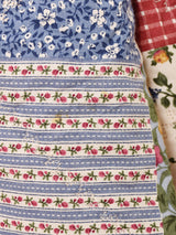 花柄 パッチワーク風 キルティングジャケット