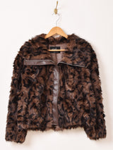 【2色展開】Meridian ミックス フェイクファー ジャケット