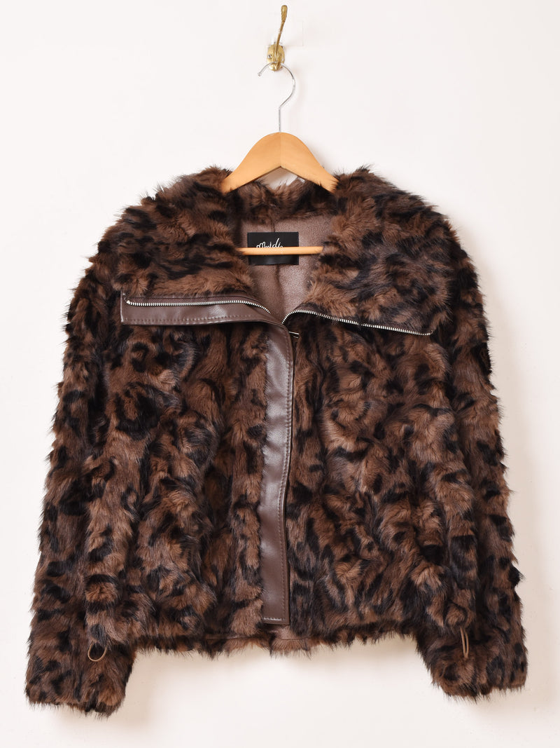 2色展開】Meridian ミックス フェイクファー ジャケット – 古着屋Top