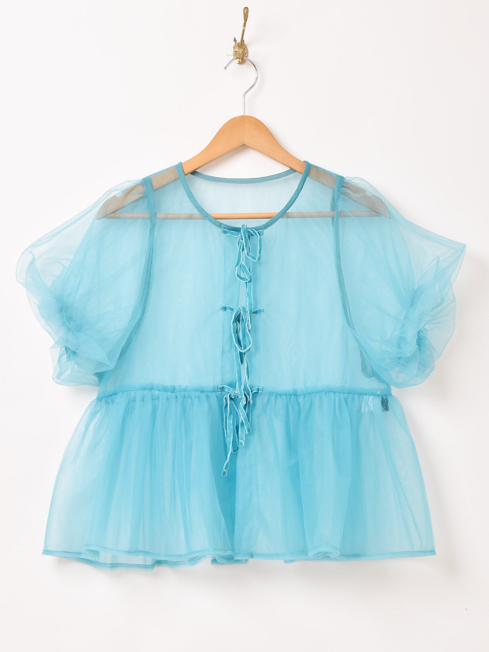 rimir バルーンブラウス セール】フリンジジャガードバルーンヘムブラウス（シャツ