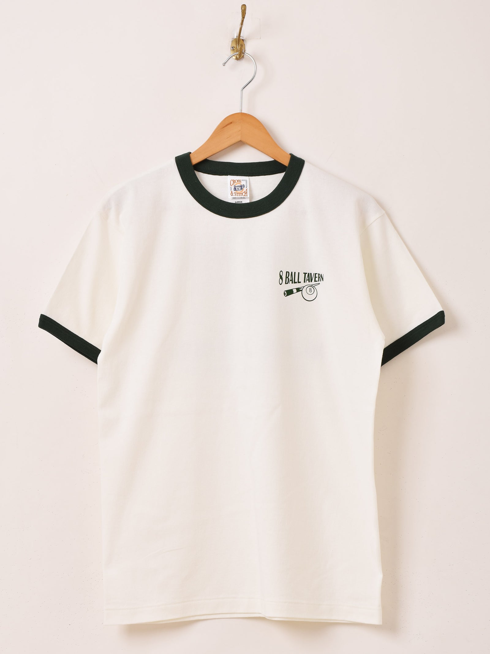 2色展開】 プリント リンガーTシャツ「8BALL TAVERN」 – 古着屋Top of