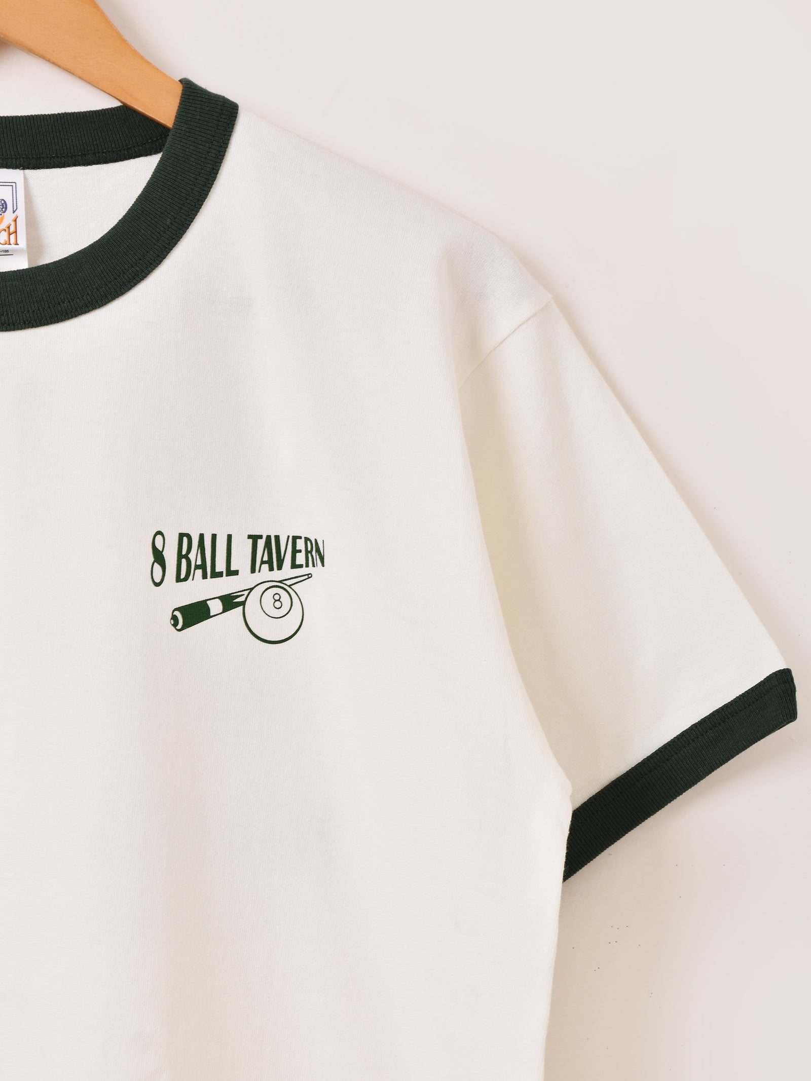 2色展開】 プリント リンガーTシャツ「8BALL TAVERN」 – 古着屋Top of