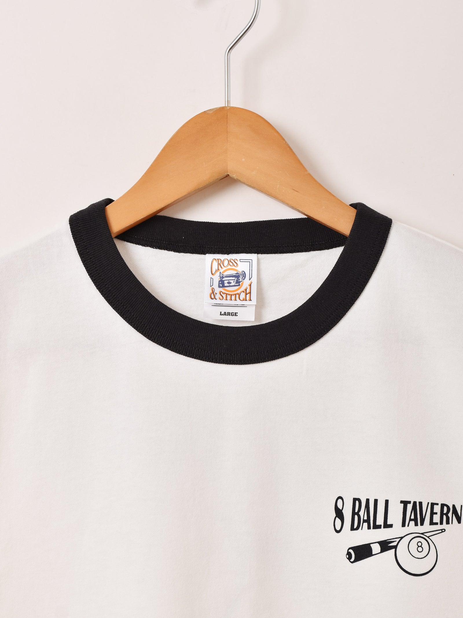2色展開】 プリント リンガーTシャツ「8BALL TAVERN」 – 古着屋Top of