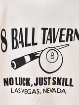 【2色展開】 プリント リンガーTシャツ「8BALL TAVERN」