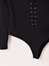 レースアップ ボディスーツ