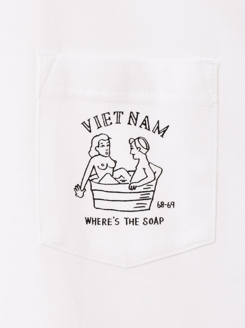 【2色展開】 プリント ポケットTシャツ「VIETNAM」